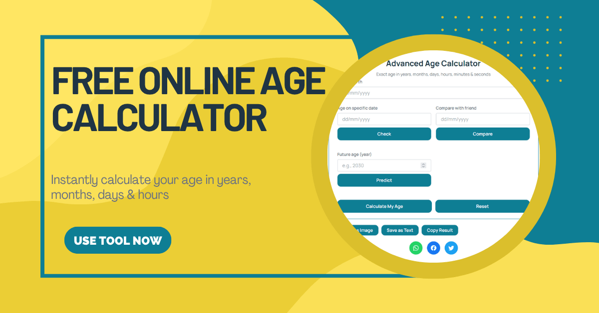 online age calculator tool