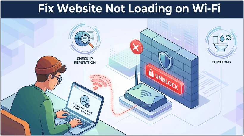 Website Not Loading on Wi-Fi